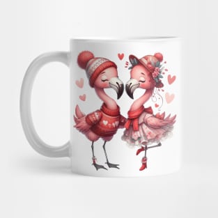 Valentine Love Flamingos Mug